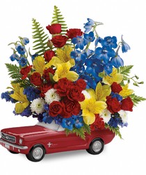 65 Ford Mustang Bouquet: Keepsake Flower Bouquet - Veldkamp's