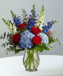 Red, White & Blue Patriotic Sympathy Collection