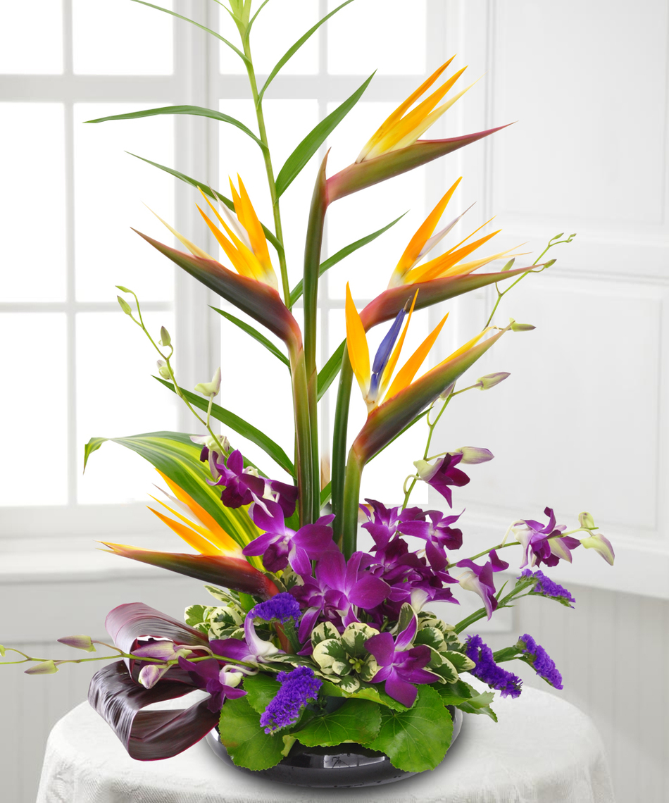Garden in Paradise Tropical Flower Arrangement Veldkamp's Flowers
